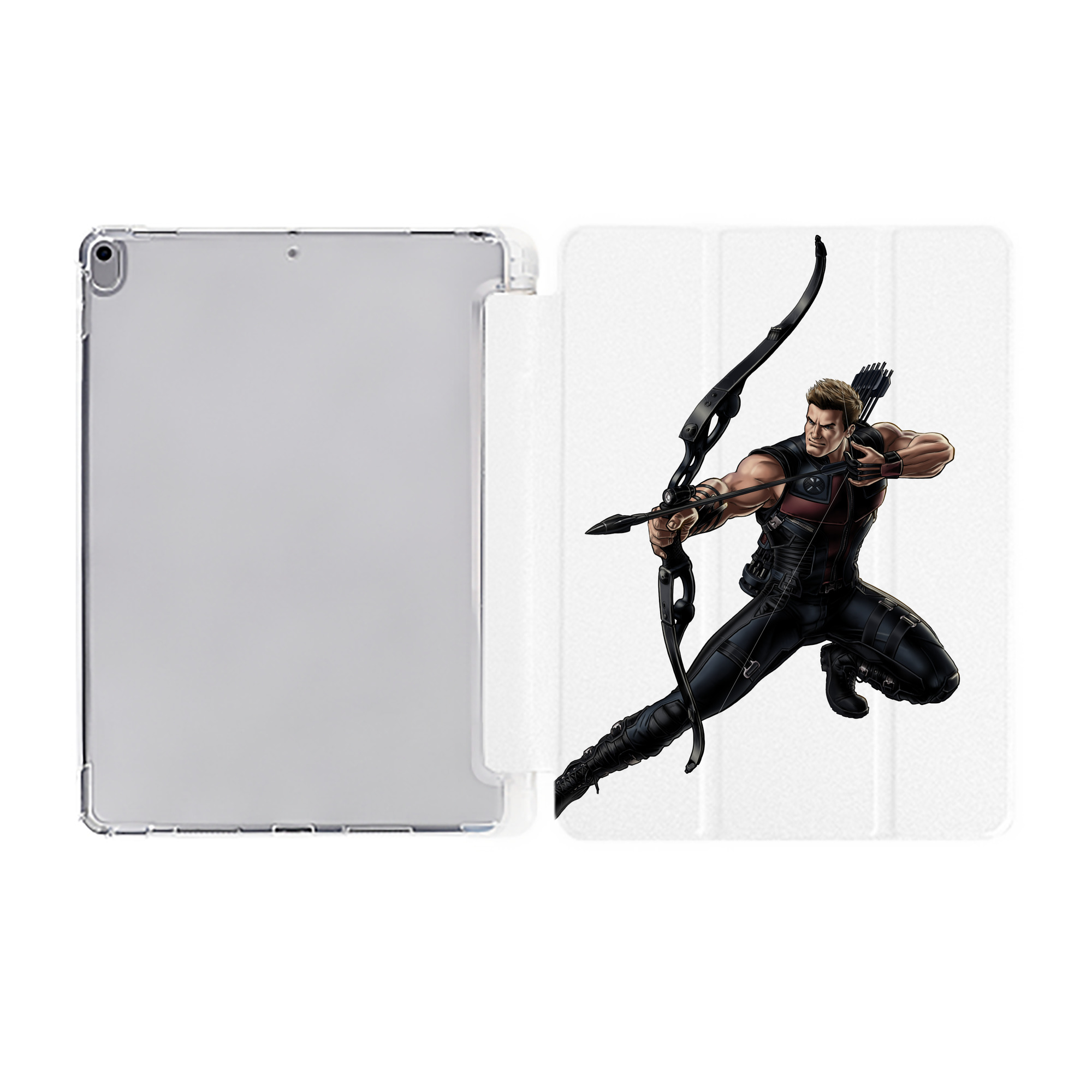 （画像用） アベンジャーズ The Avengers IPad ケース ペン収納付き 三つ折りスタンド PUレザー×シリコン 対応機種9.5/10.5/10.9インチ